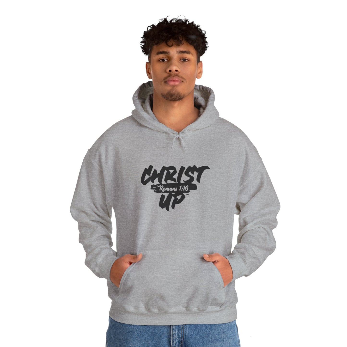 I Decree Christ up shadow face hoodie