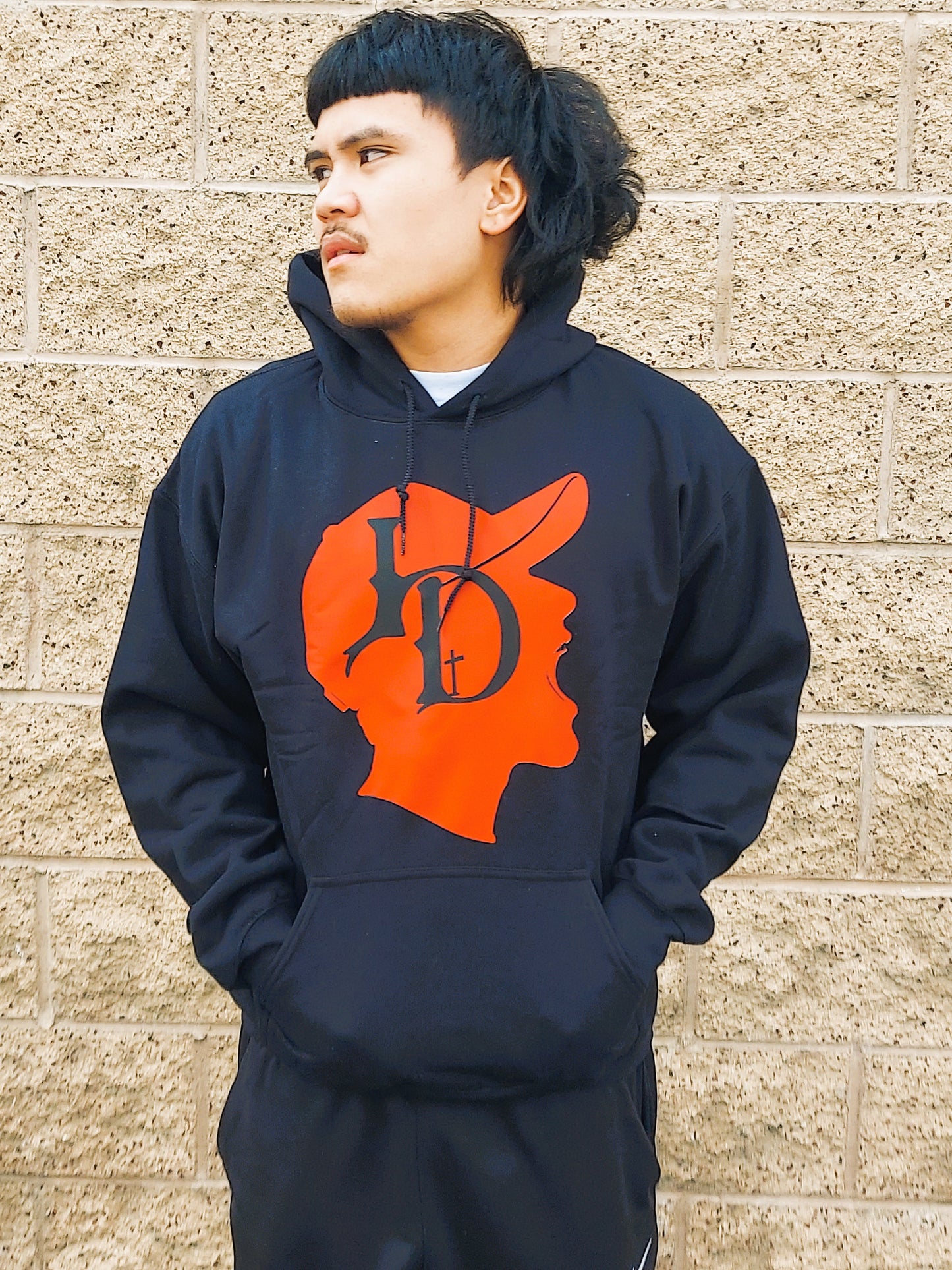 I DECREE Red Shadow Man Hoodie